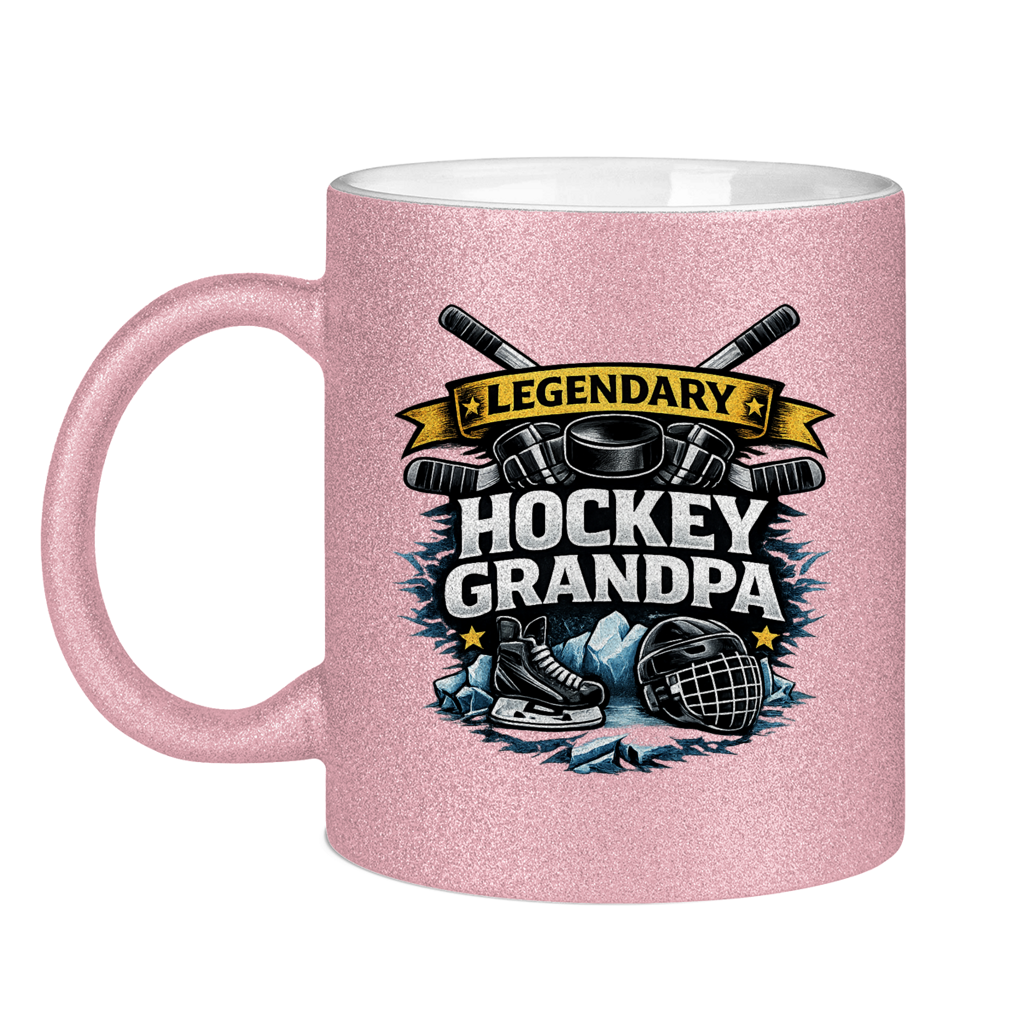 Glitzertasse LEGENDARY HOCKEY GRANDPA