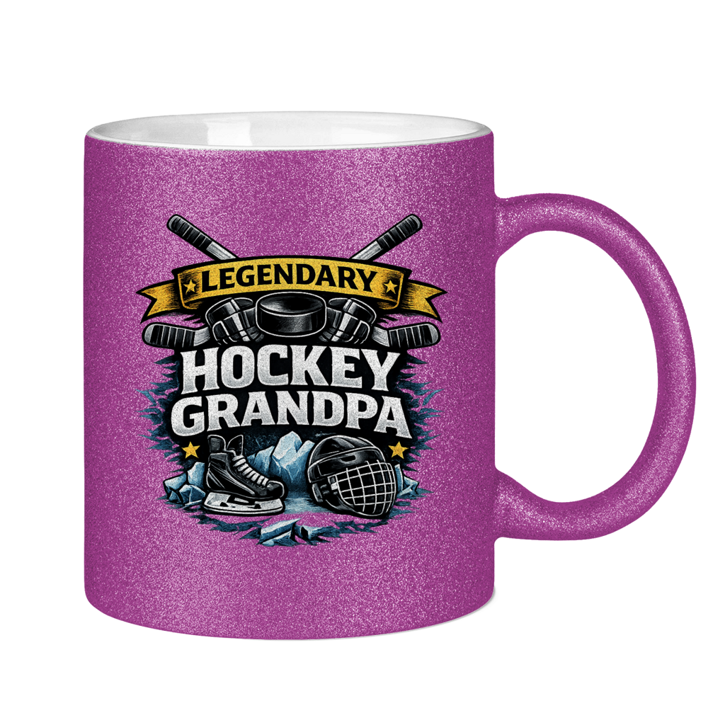 Glitzertasse LEGENDARY HOCKEY GRANDPA