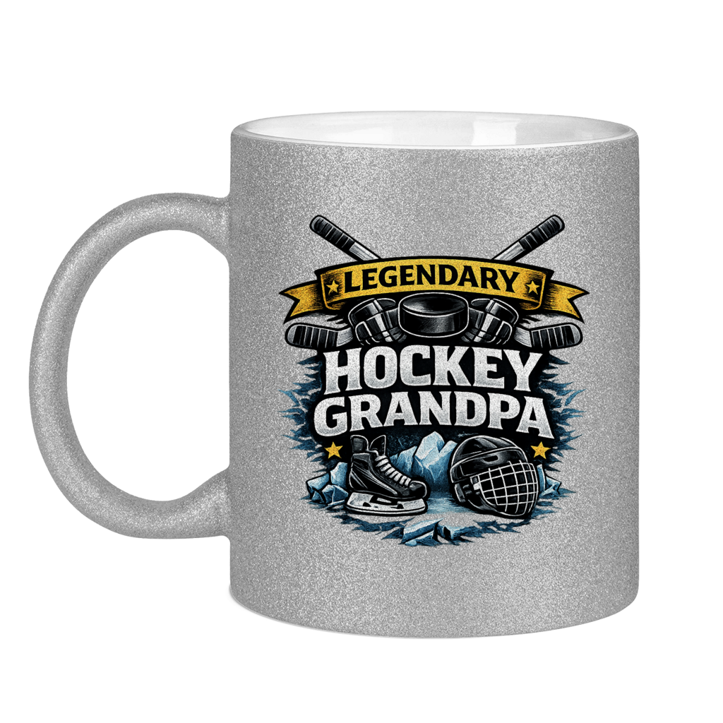 Glitzertasse LEGENDARY HOCKEY GRANDPA