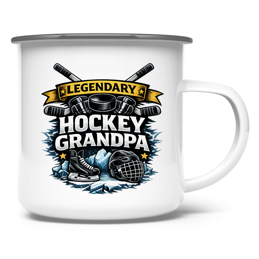 Emaille Tasse LEGENDARY HOCKEY GRANDPA