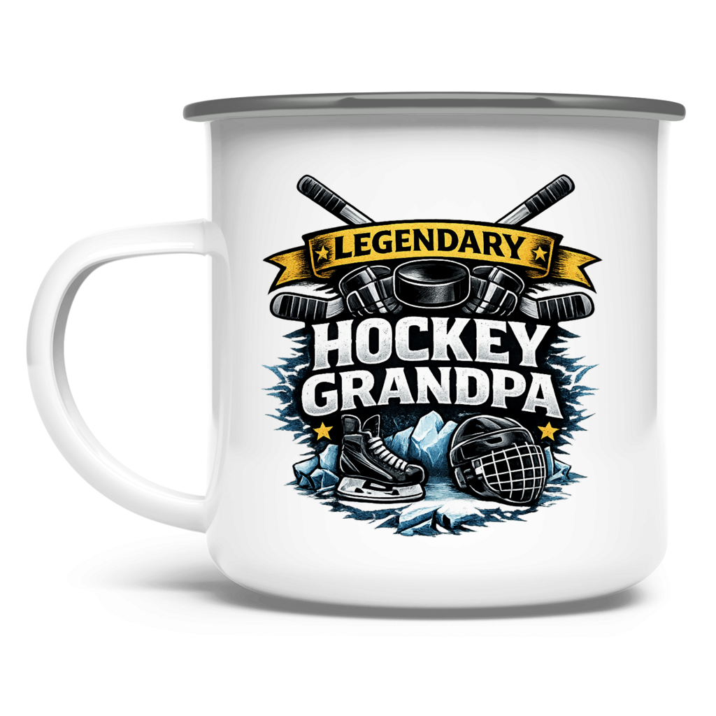 Emaille Tasse LEGENDARY HOCKEY GRANDPA