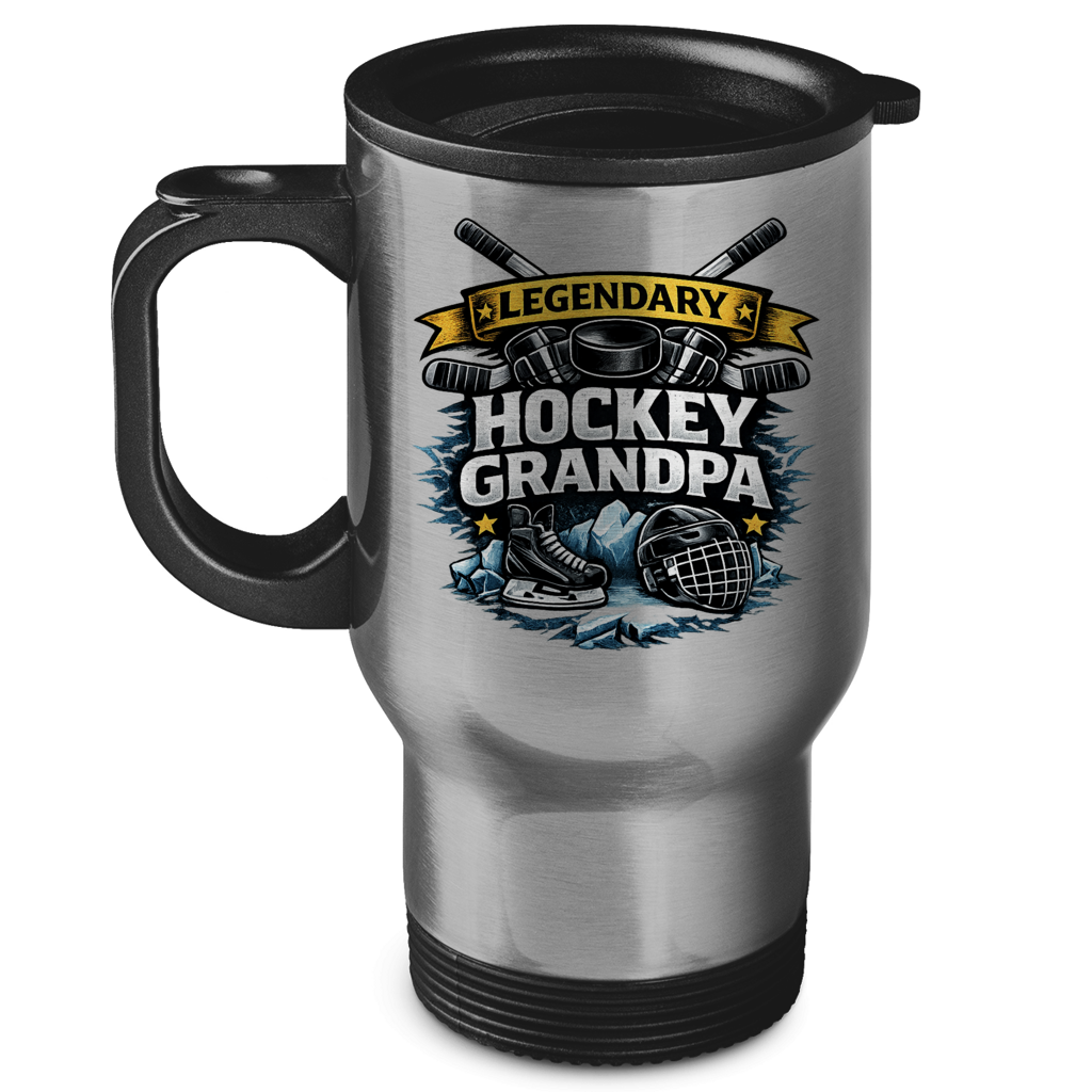 Edelstahl-Thermobecher LEGENDARY HOCKEY GRANDPA
