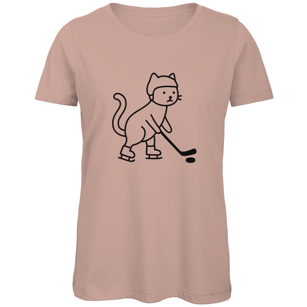 Ladies T-Shirt HOCKEY CAT