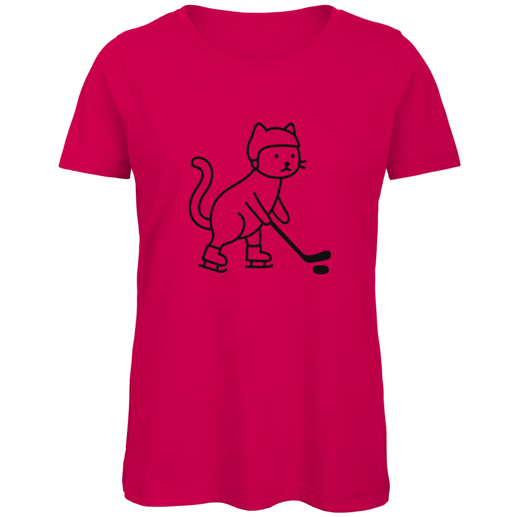 Ladies T-Shirt HOCKEY CAT