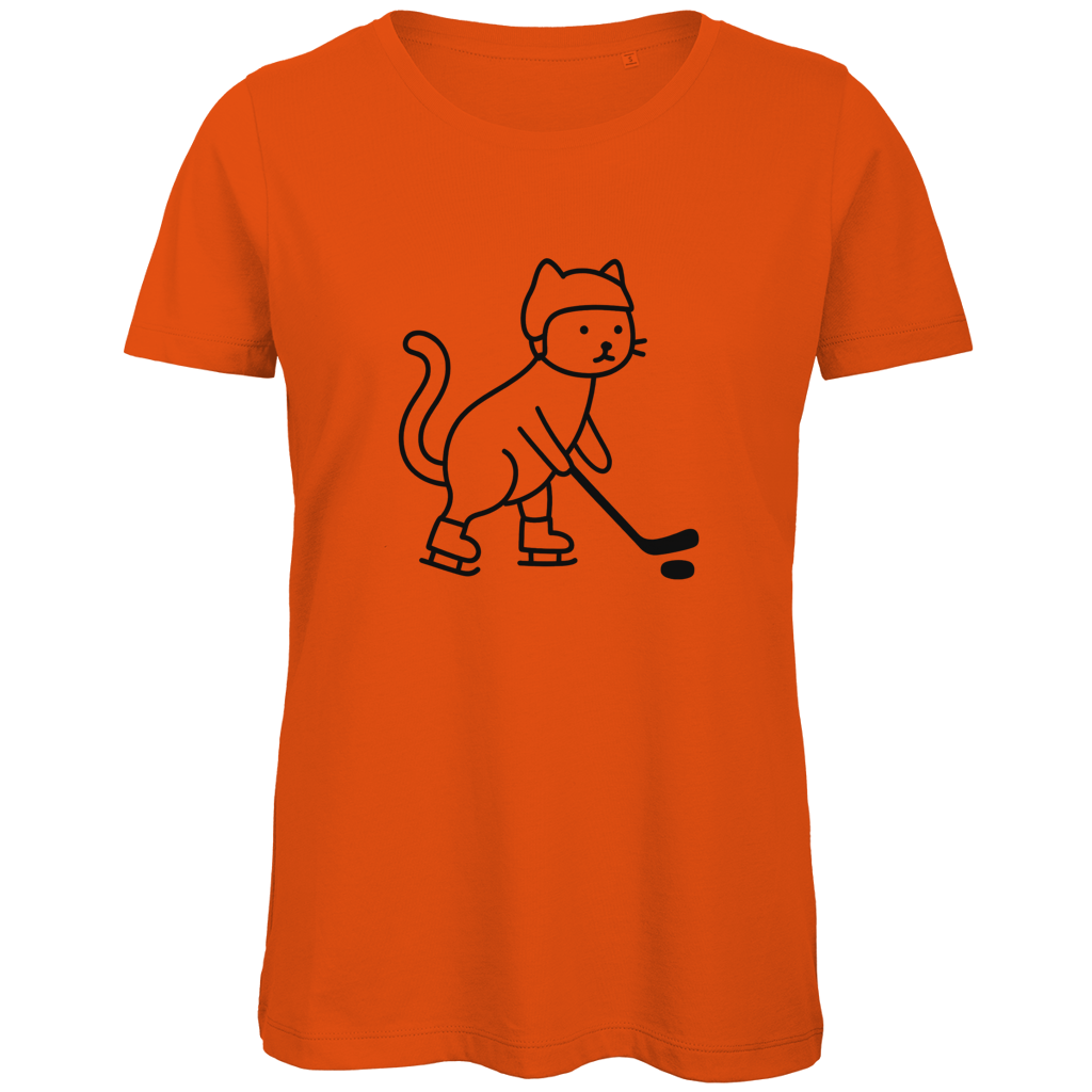 Ladies T-Shirt HOCKEY CAT