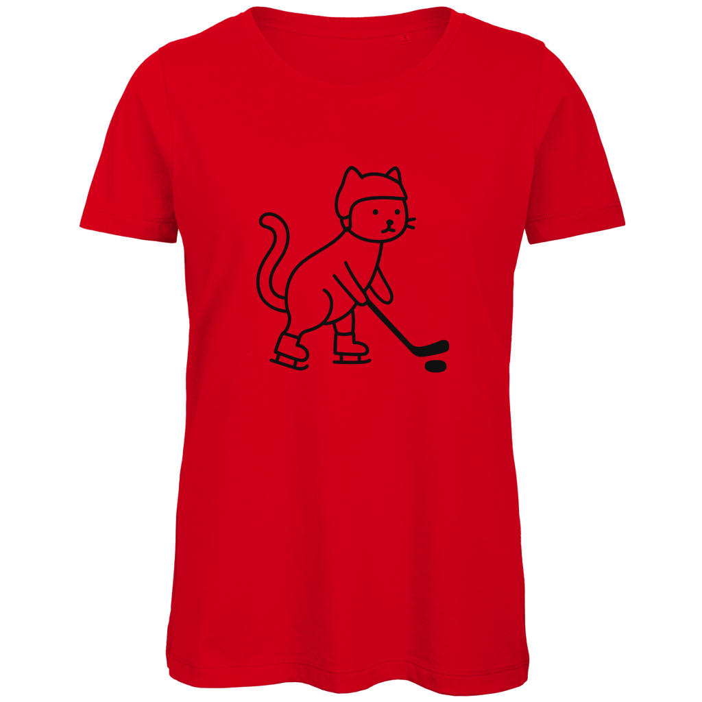 Ladies T-Shirt HOCKEY CAT