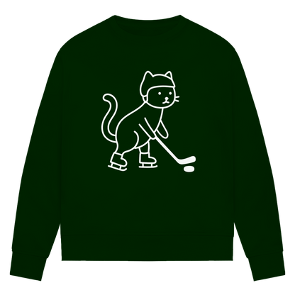 Ladies Sweatshirt HOCKEY CAT