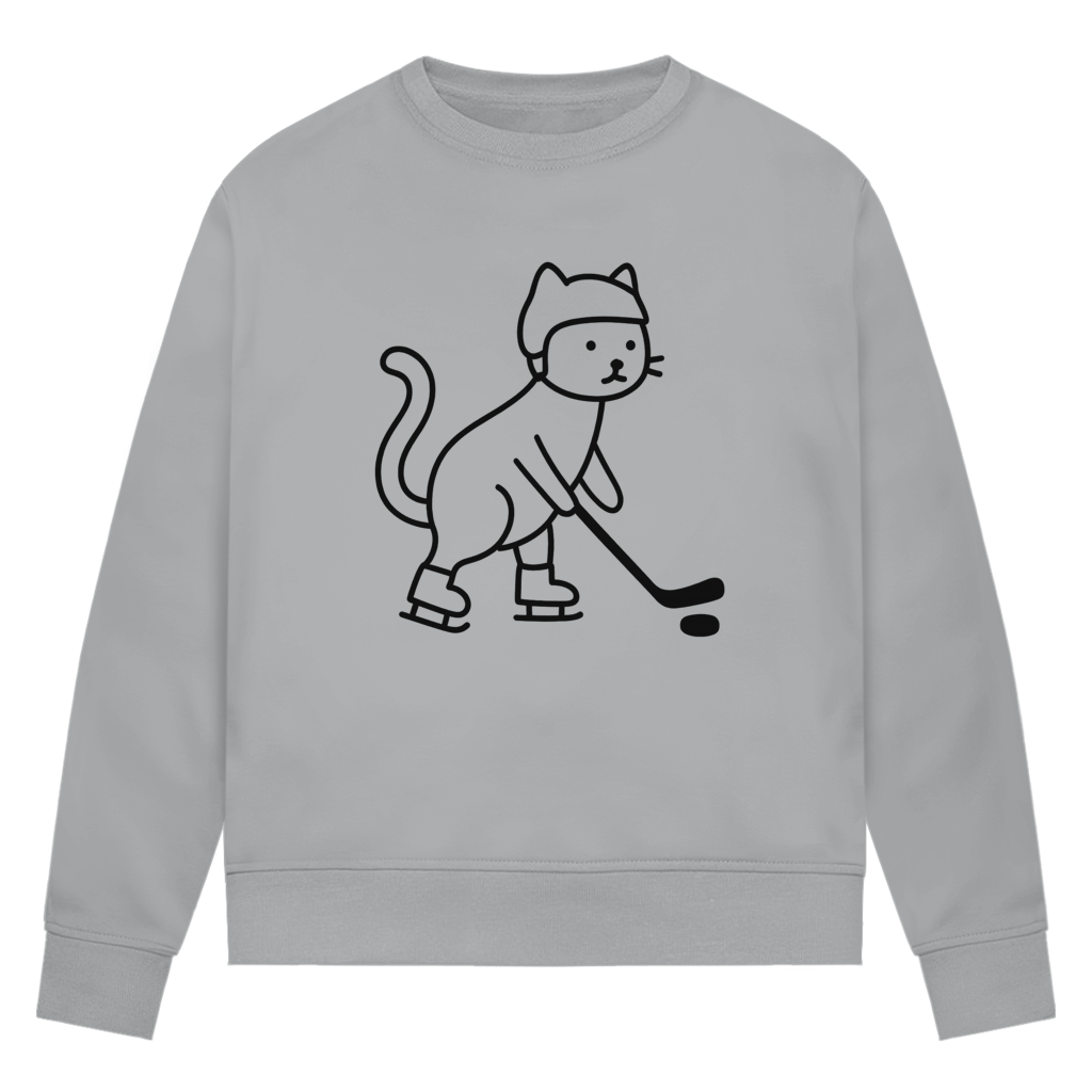 Ladies Sweatshirt HOCKEY CAT