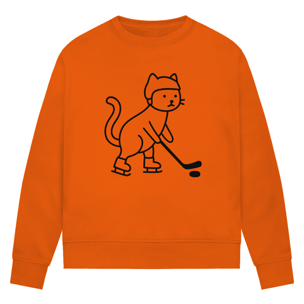 Ladies Sweatshirt HOCKEY CAT
