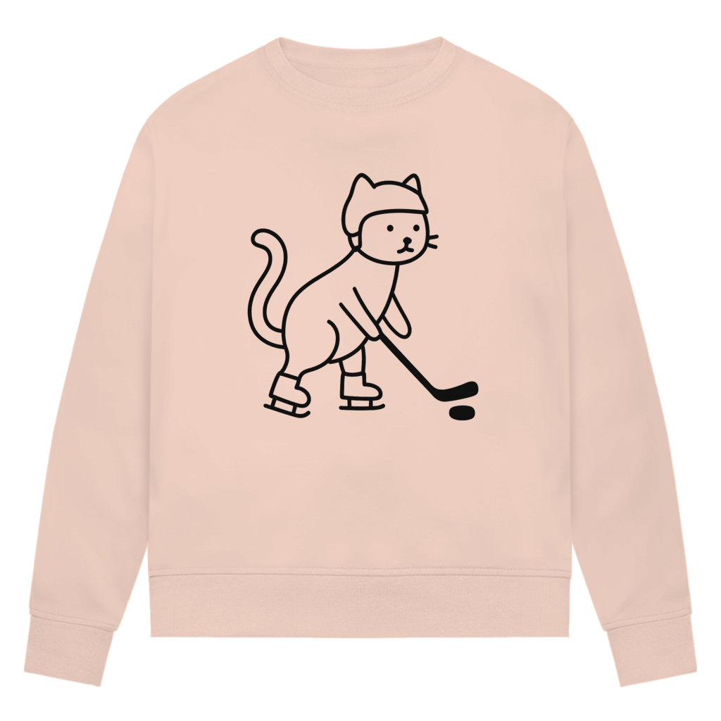 Ladies Sweatshirt HOCKEY CAT
