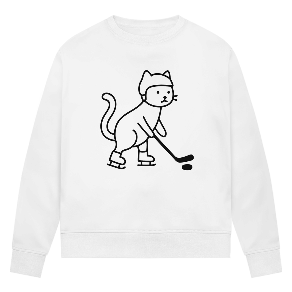 Ladies Sweatshirt HOCKEY CAT