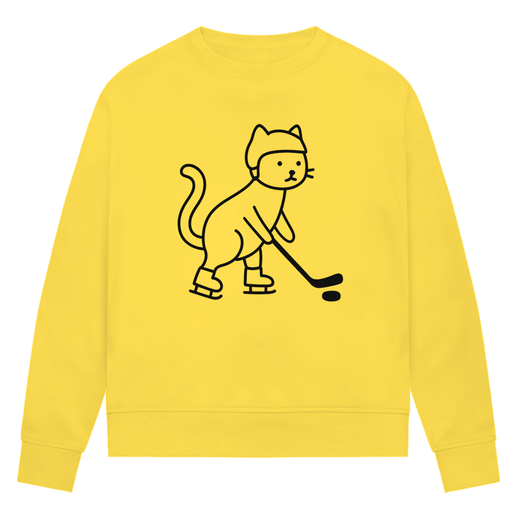 Ladies Sweatshirt HOCKEY CAT