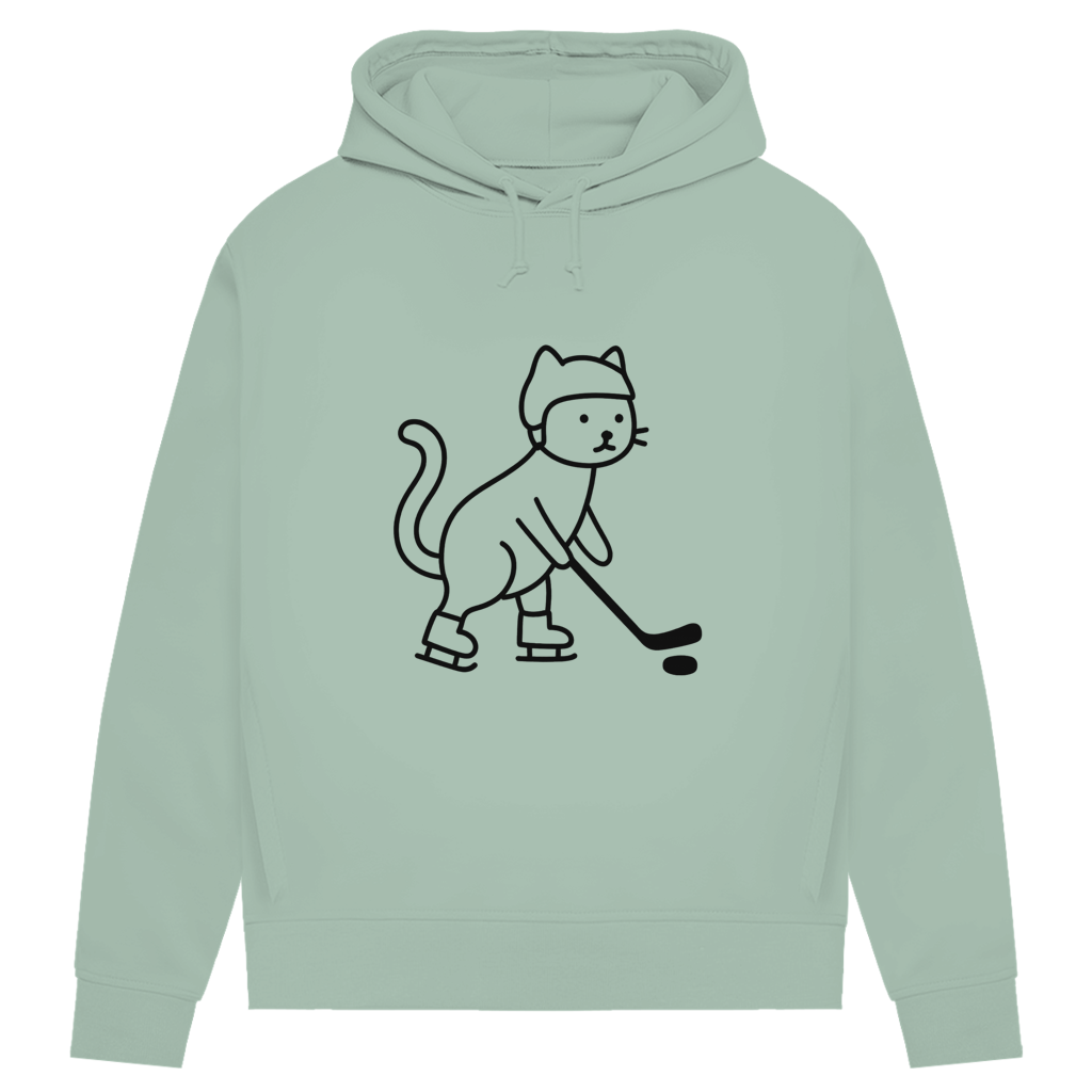 Damen Premium Hoodie HOCKEY CAT
