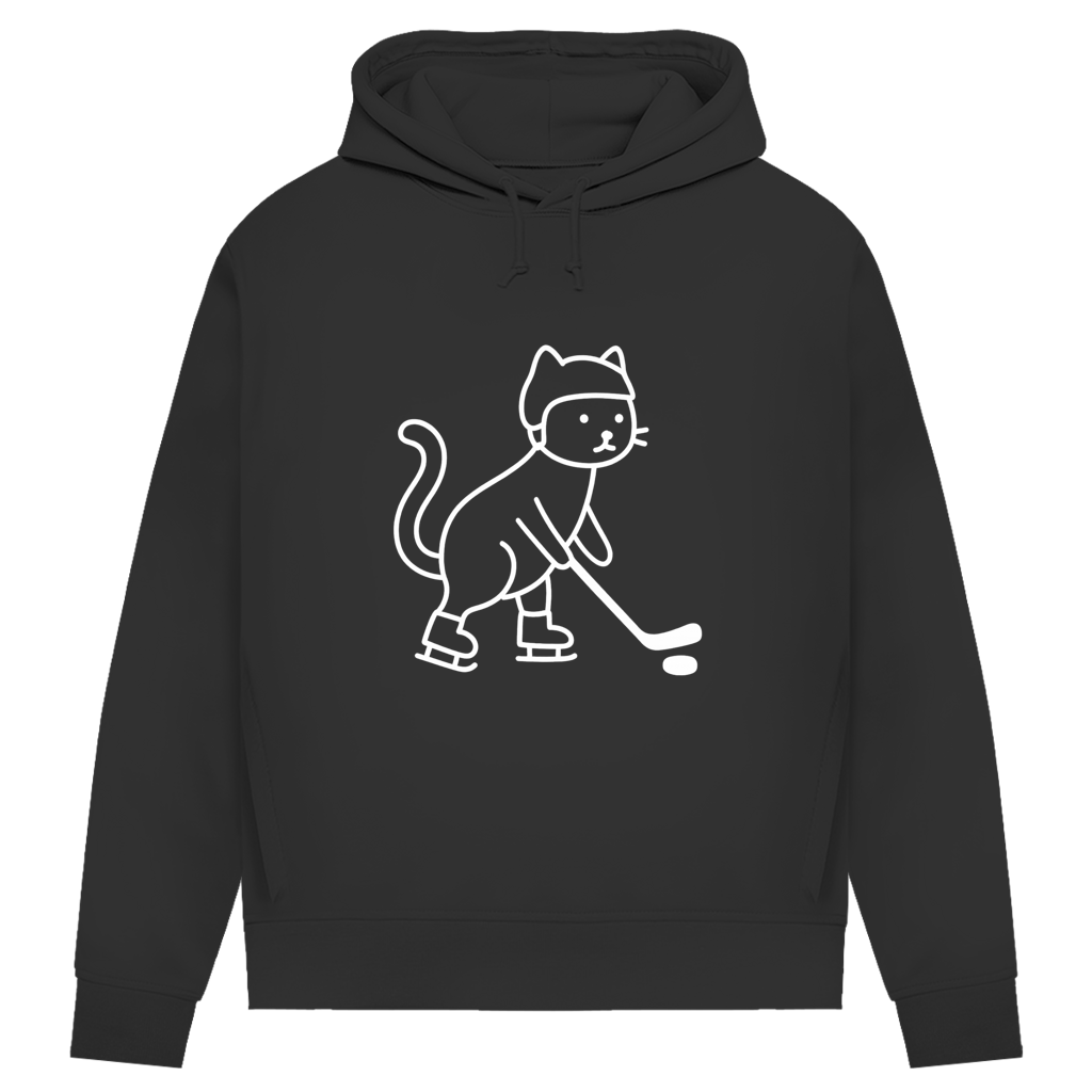 Damen Premium Hoodie HOCKEY CAT