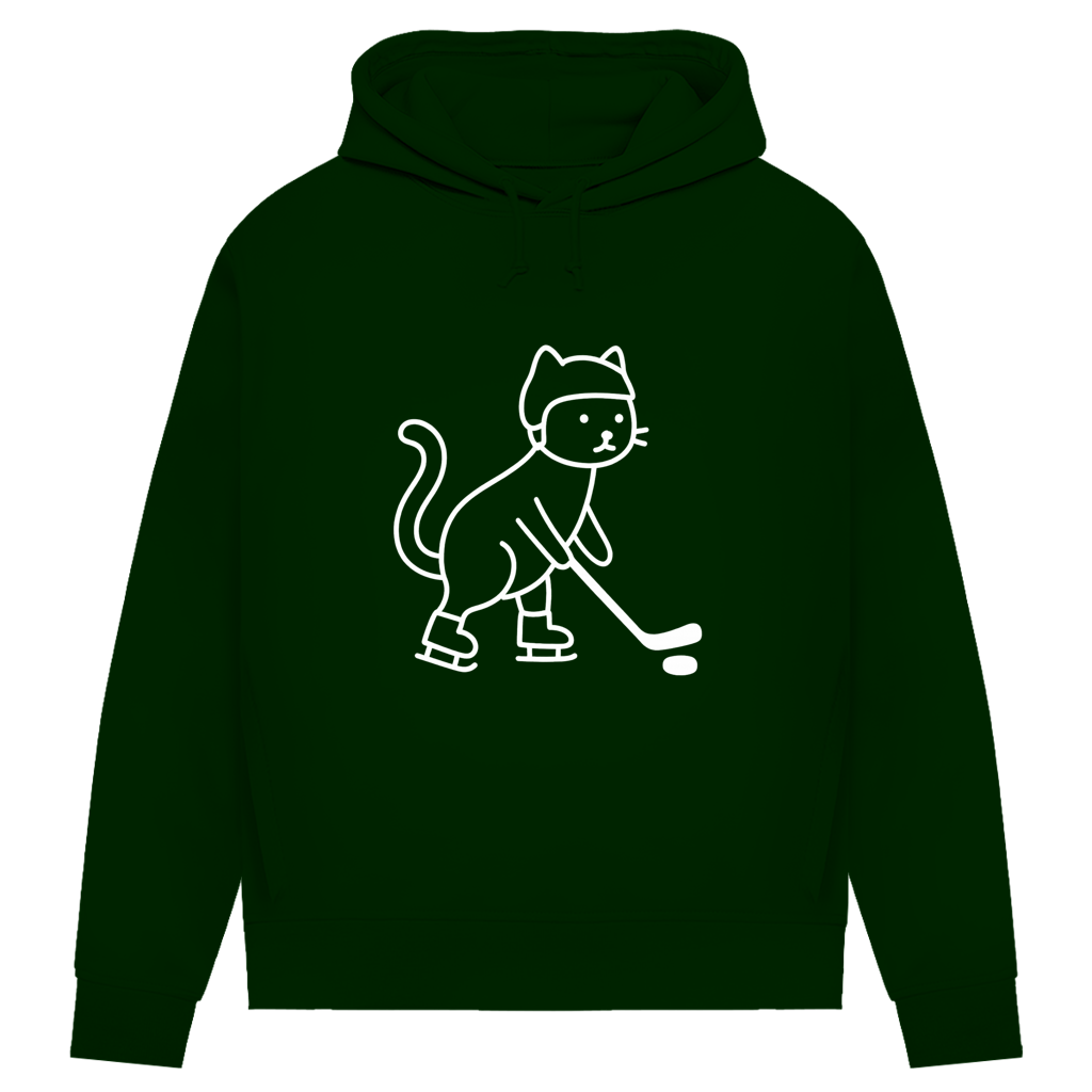 Damen Premium Hoodie HOCKEY CAT