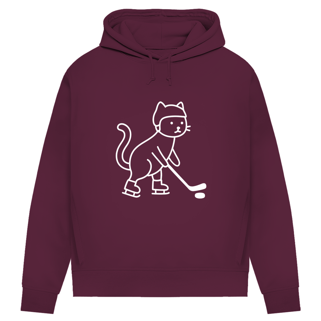 Damen Premium Hoodie HOCKEY CAT