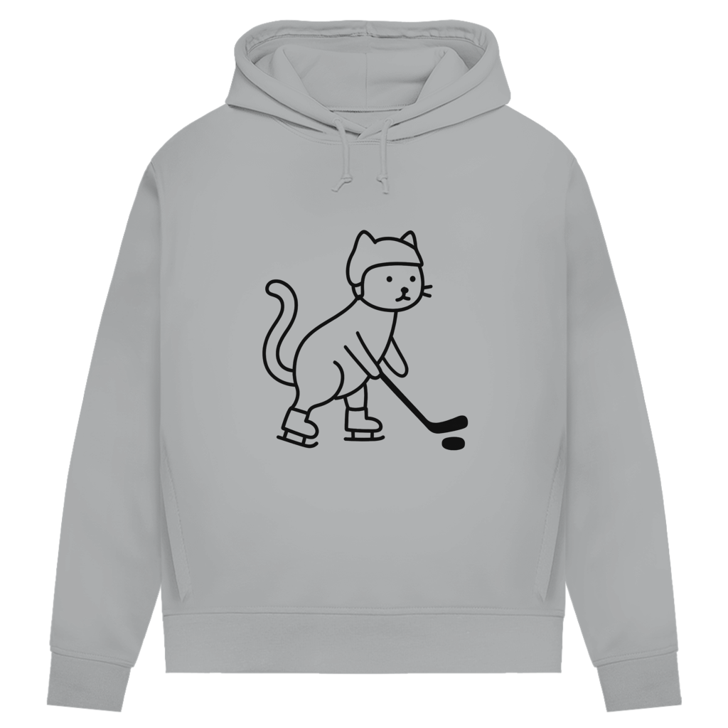 Damen Premium Hoodie HOCKEY CAT