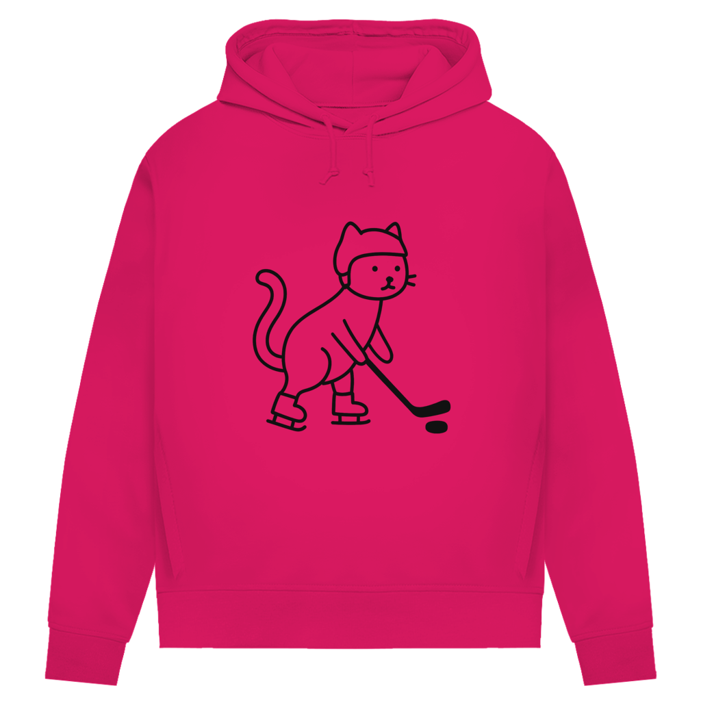 Damen Premium Hoodie HOCKEY CAT