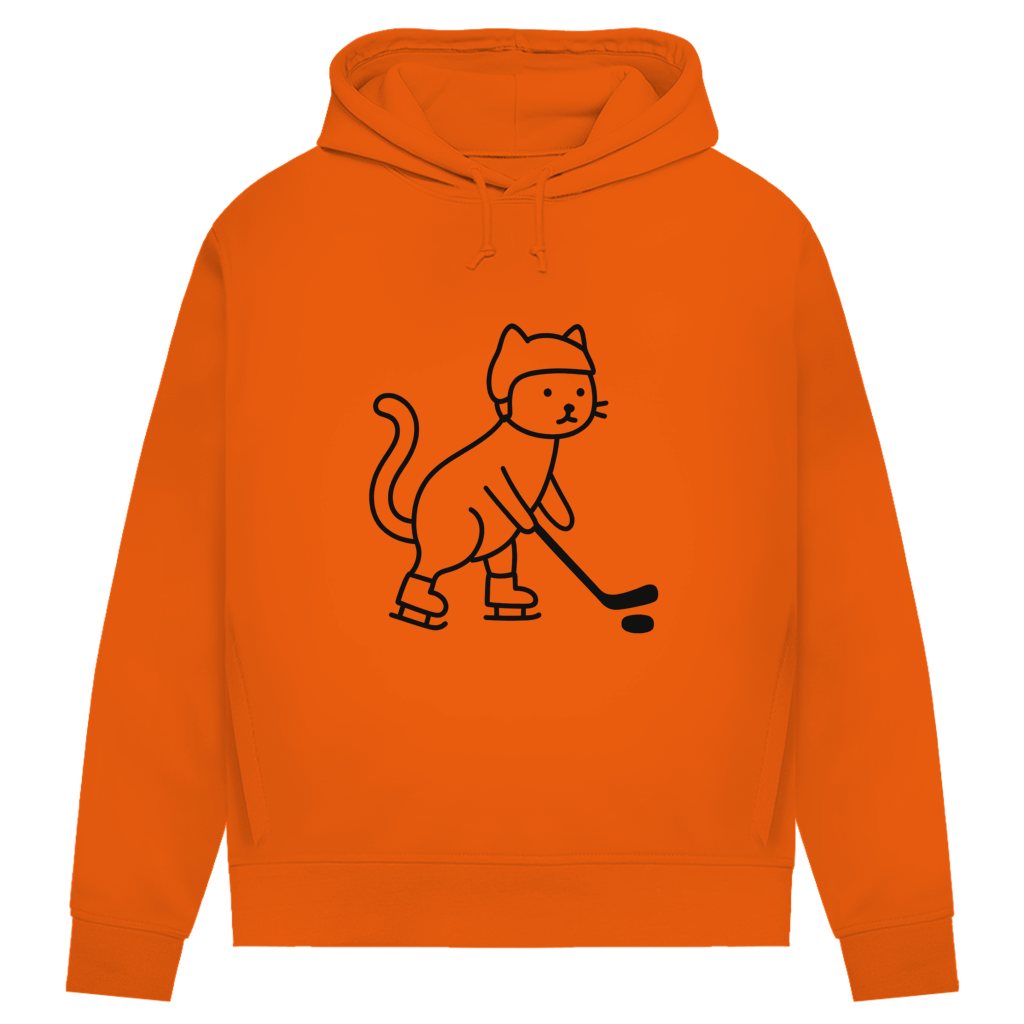 Damen Premium Hoodie HOCKEY CAT