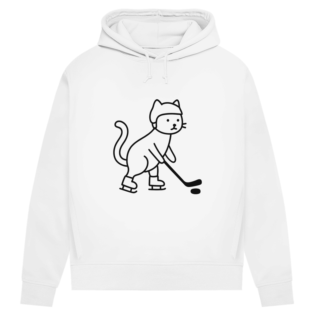 Damen Premium Hoodie HOCKEY CAT
