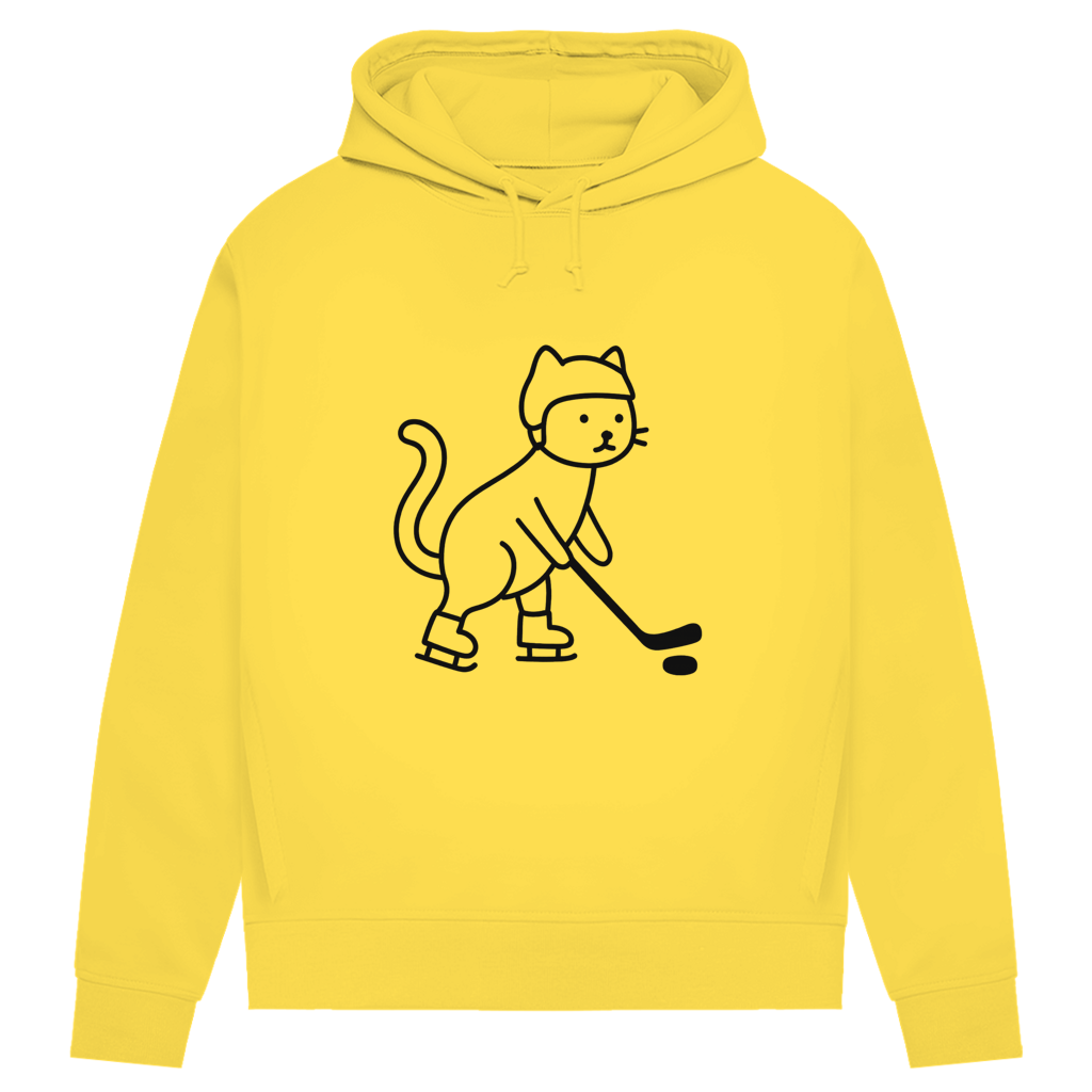 Damen Premium Hoodie HOCKEY CAT