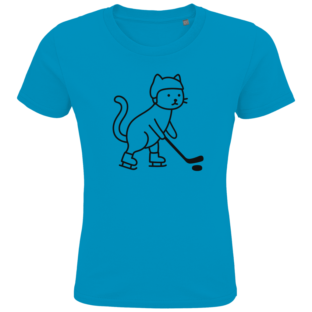 Kids T-Shirt HOCKEY CAT