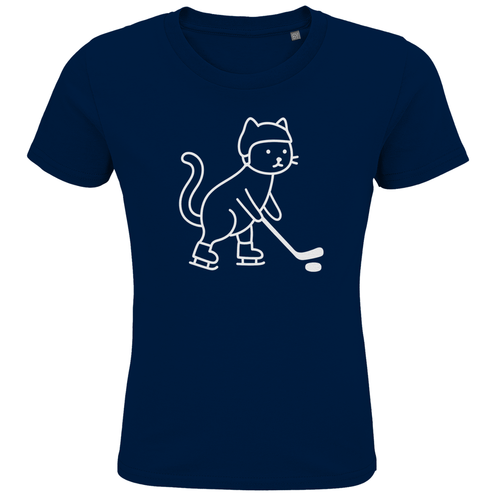 Kids T-Shirt HOCKEY CAT