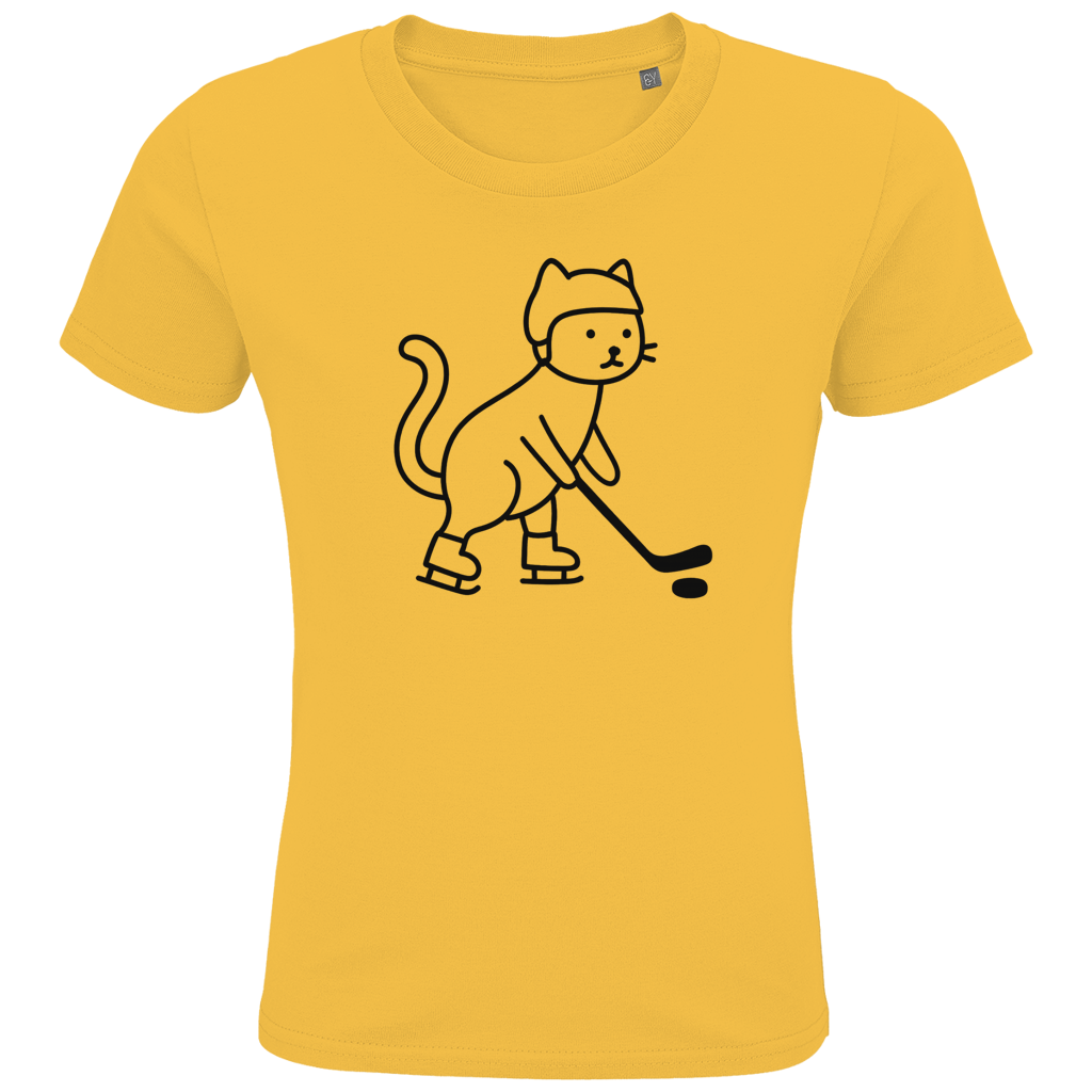 Kids T-Shirt HOCKEY CAT