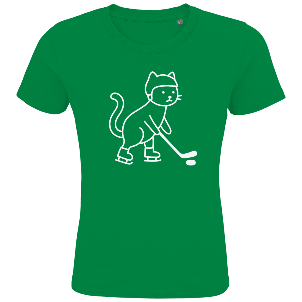 Kids T-Shirt HOCKEY CAT