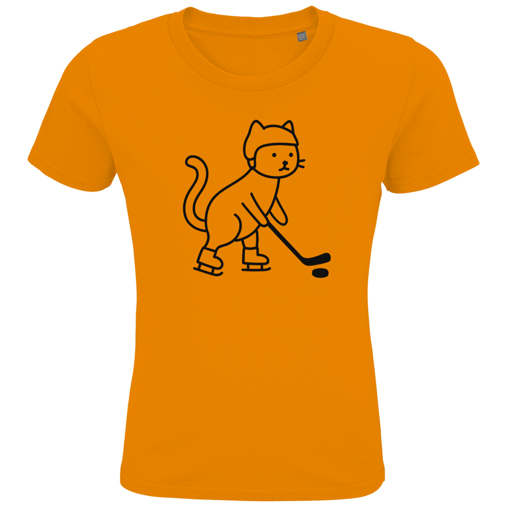 Kids T-Shirt HOCKEY CAT