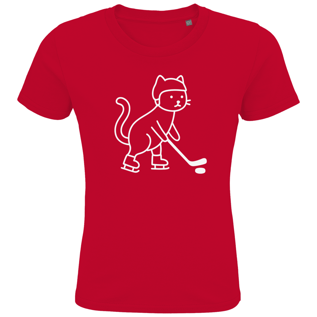 Kids T-Shirt HOCKEY CAT