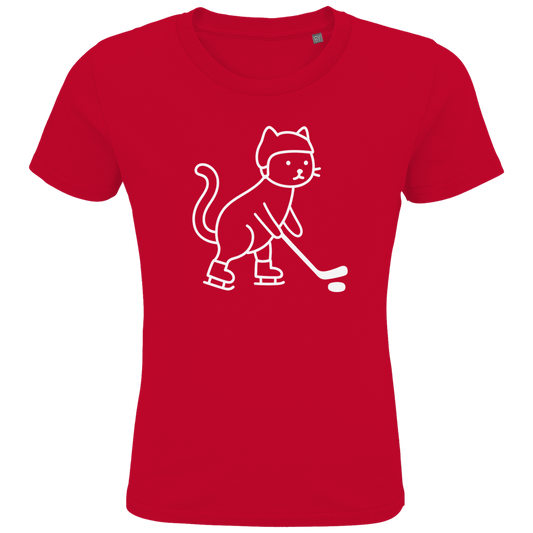 Kids T-Shirt HOCKEY CAT