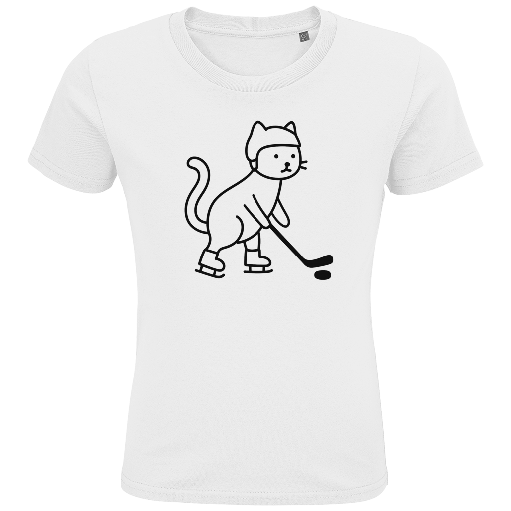 Kids T-Shirt HOCKEY CAT