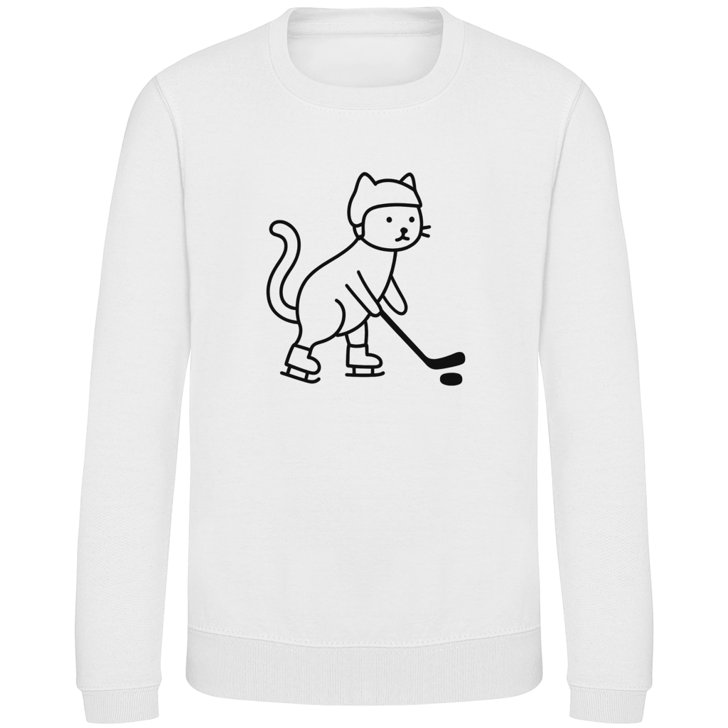 Kids Sweatshirt HOCKEY CAT