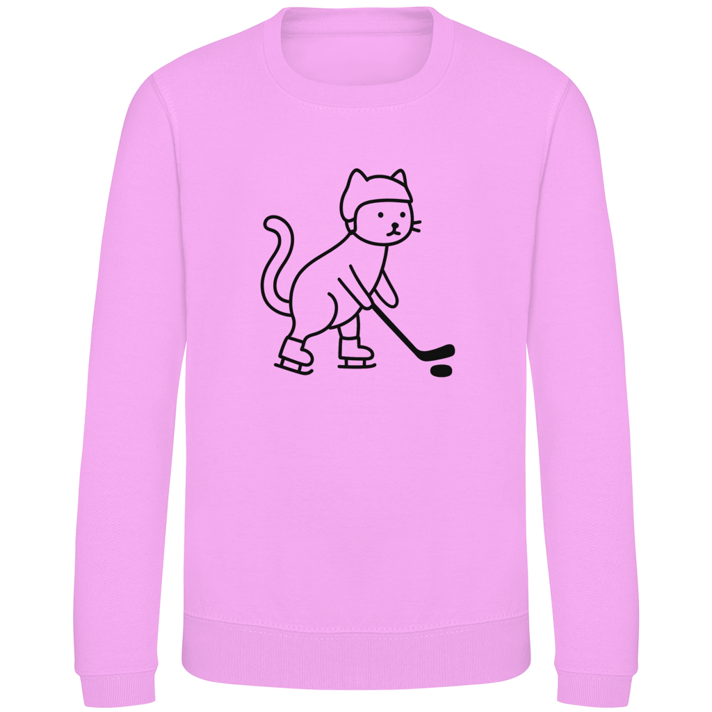 Kids Sweatshirt HOCKEY CAT