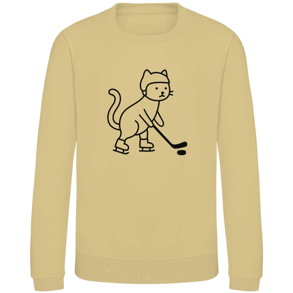 Kids Sweatshirt HOCKEY CAT