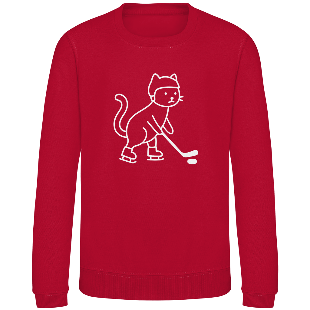 Kids Sweatshirt HOCKEY CAT