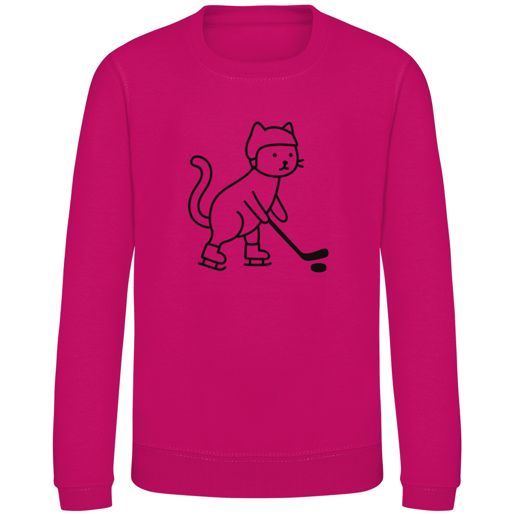 Kids Sweatshirt HOCKEY CAT