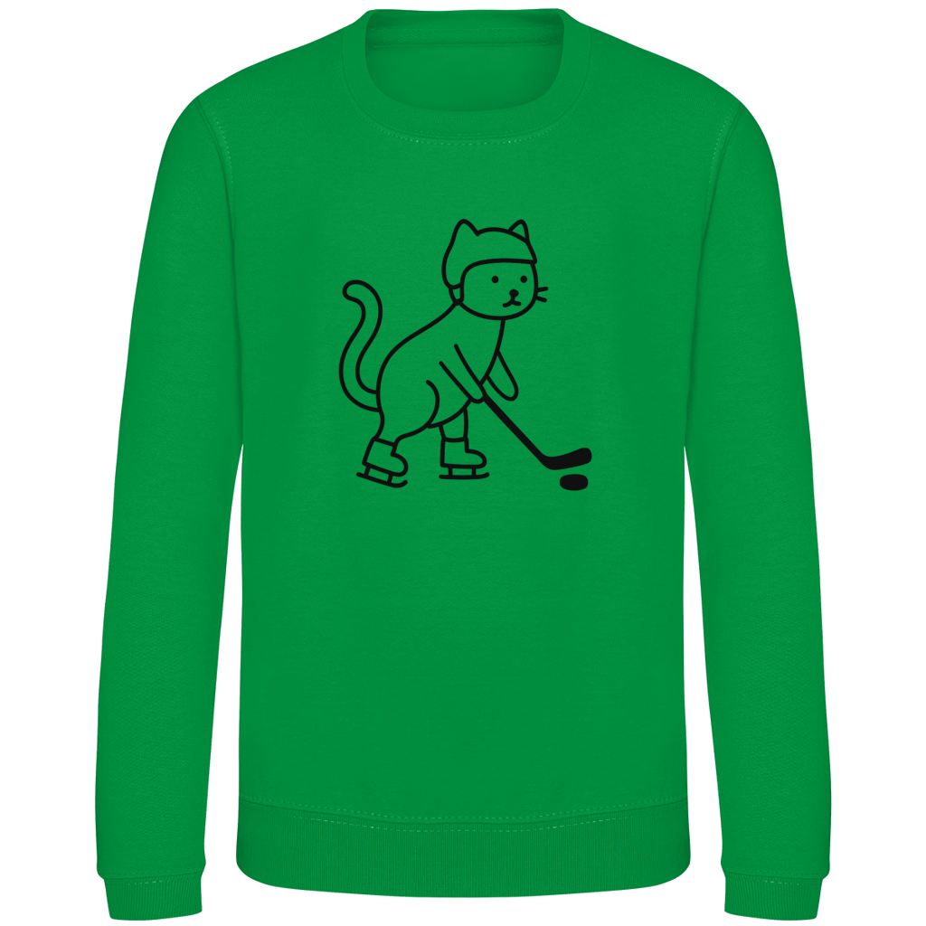 Kids Sweatshirt HOCKEY CAT