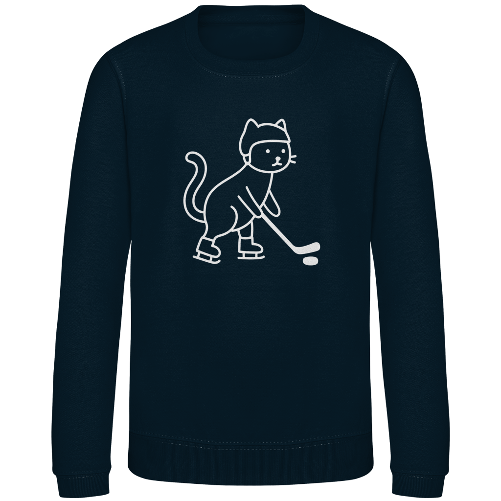 Kids Sweatshirt HOCKEY CAT