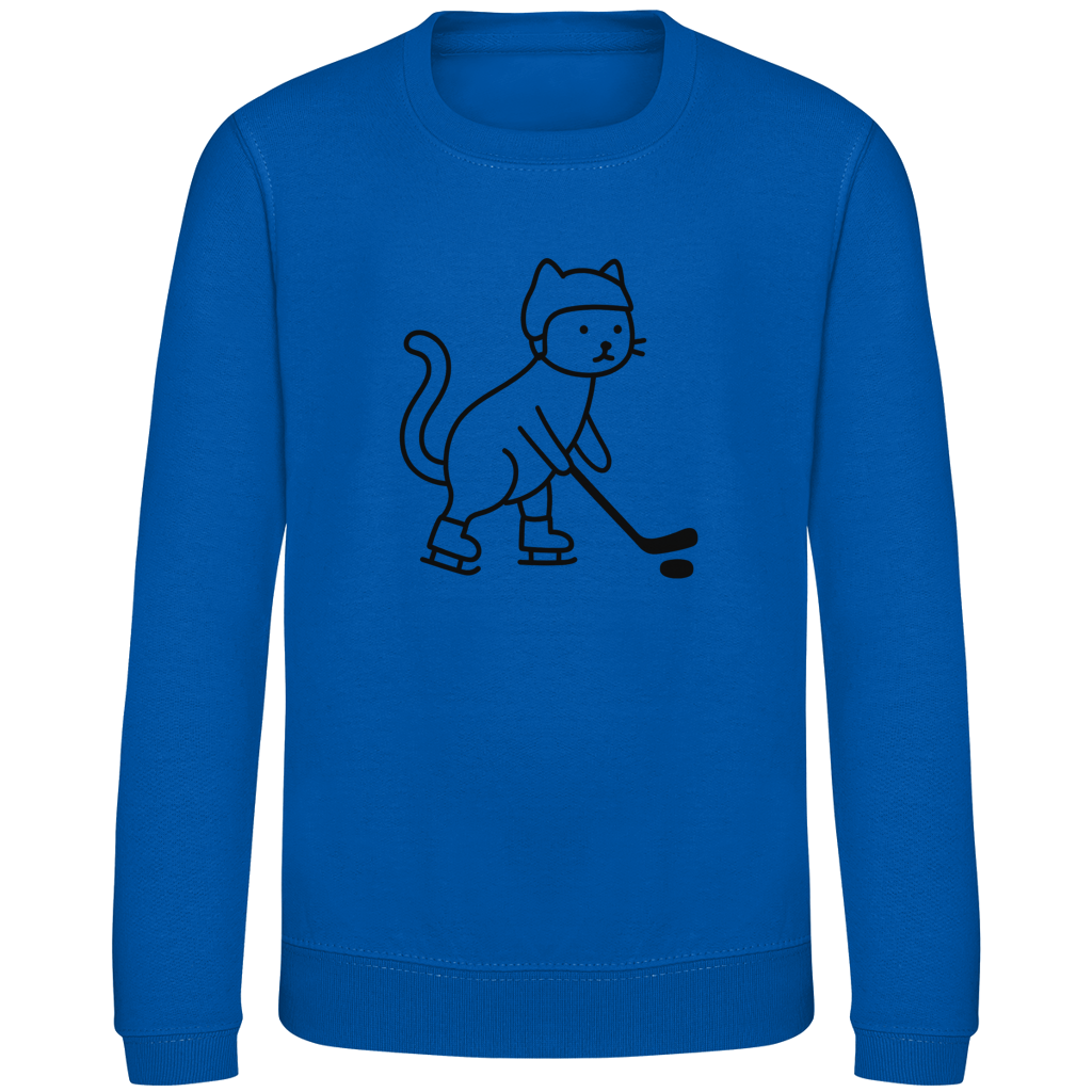 Kids Sweatshirt HOCKEY CAT