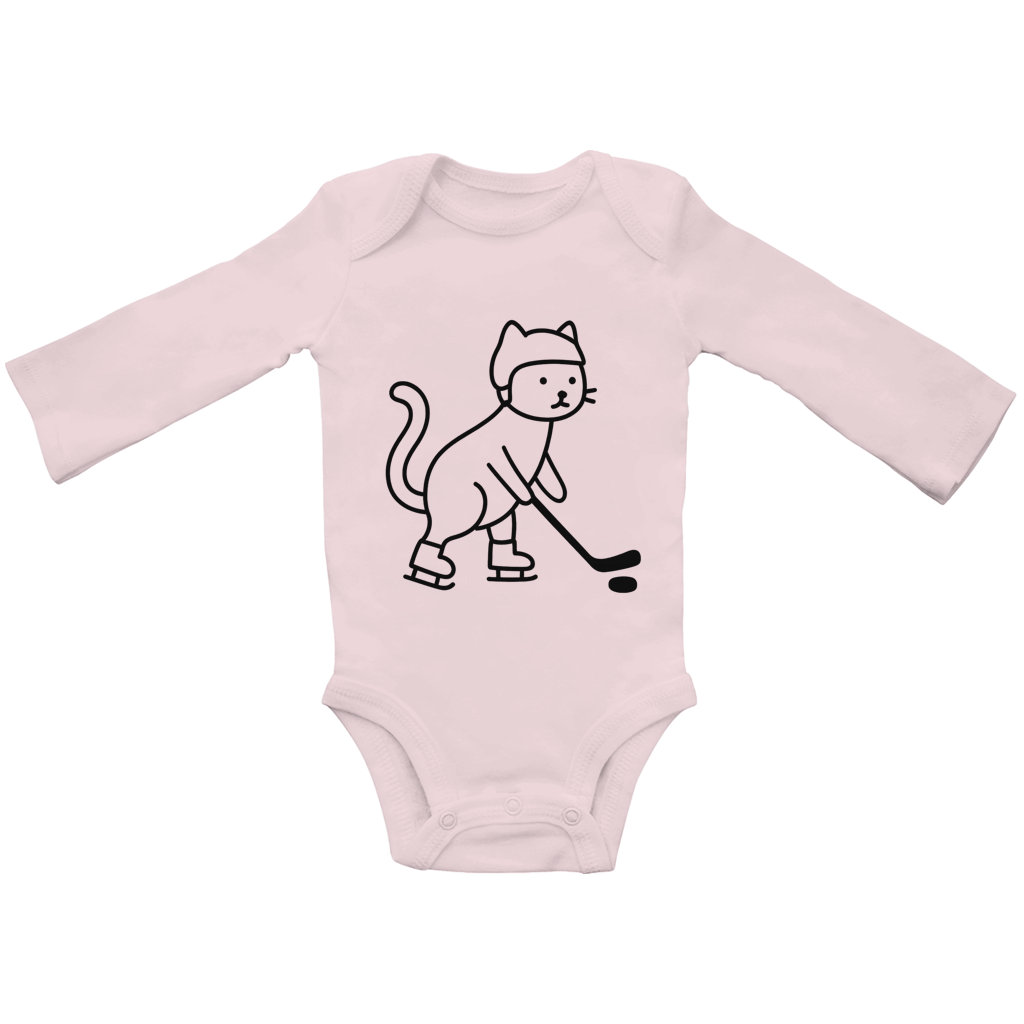 Babybody Langarm HOCKEY CAT