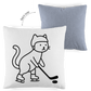 Kopfkissen zweifarbig HOCKEY CAT