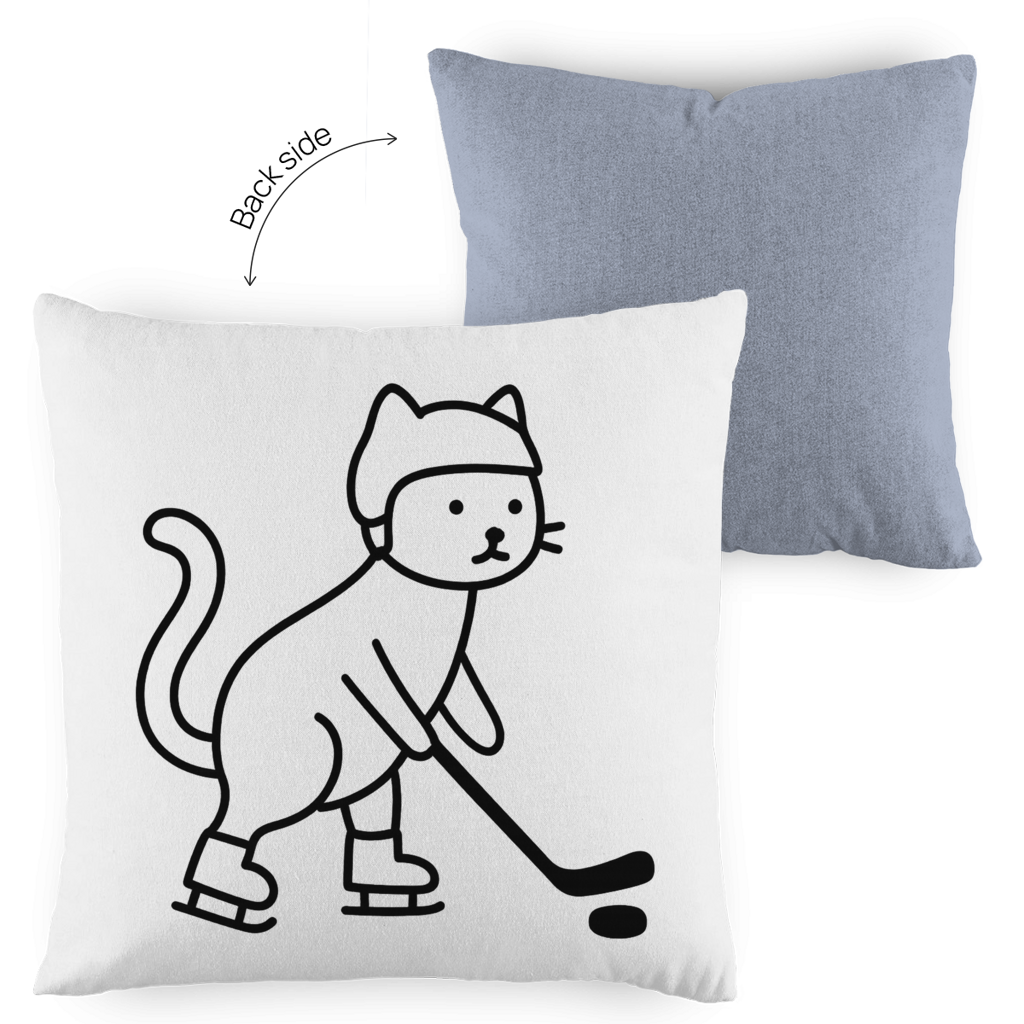 Kopfkissen zweifarbig HOCKEY CAT
