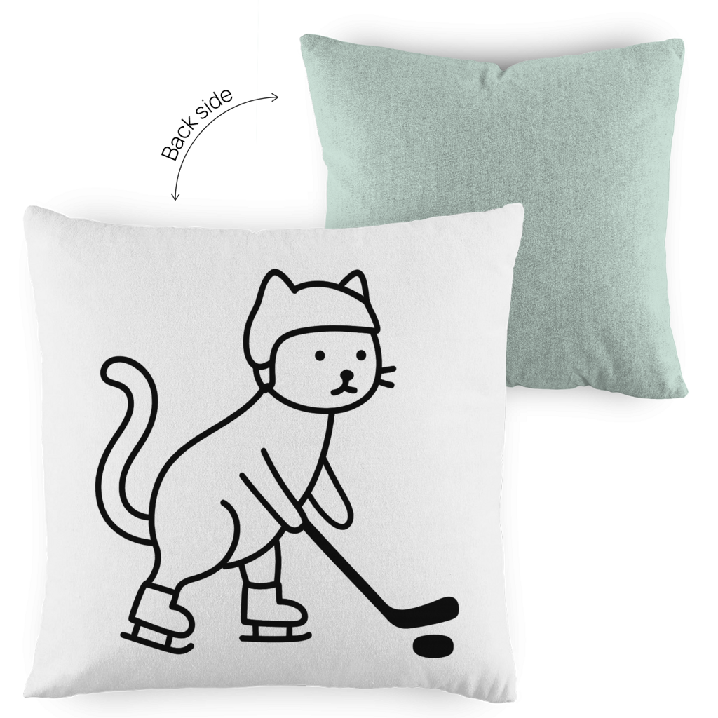 Kopfkissen zweifarbig HOCKEY CAT