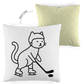Kopfkissen zweifarbig HOCKEY CAT