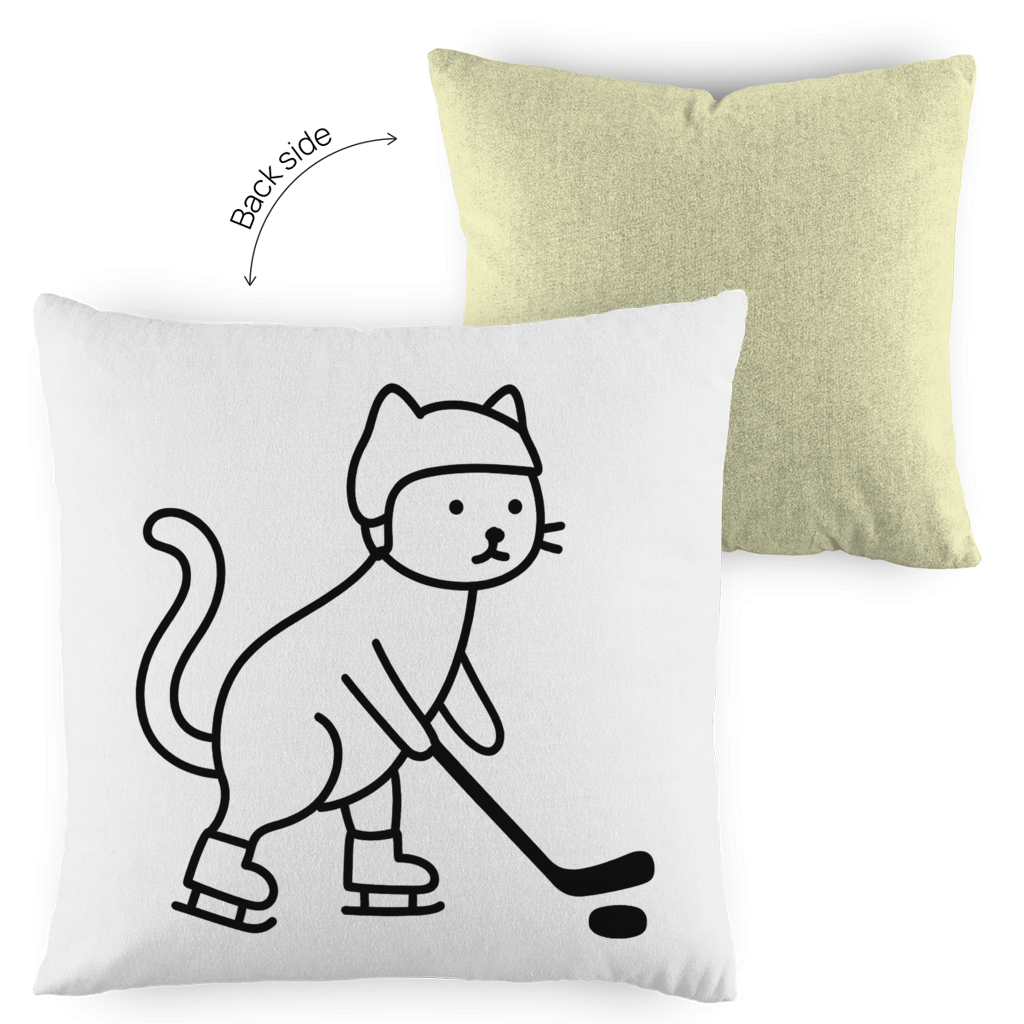 Kopfkissen zweifarbig HOCKEY CAT
