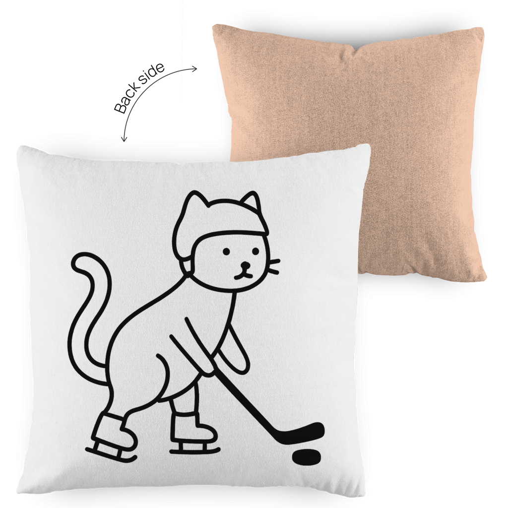 Kopfkissen zweifarbig HOCKEY CAT