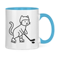 Tasse zweifarbig HOCKEY CAT