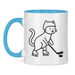 Tasse zweifarbig HOCKEY CAT